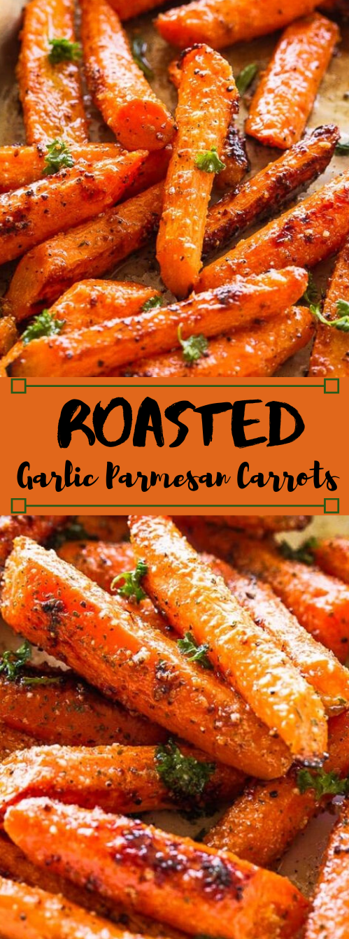 Roasted Garlic Parmesan Carrots #vegetarian #carrot #parmesan #easy #recipes