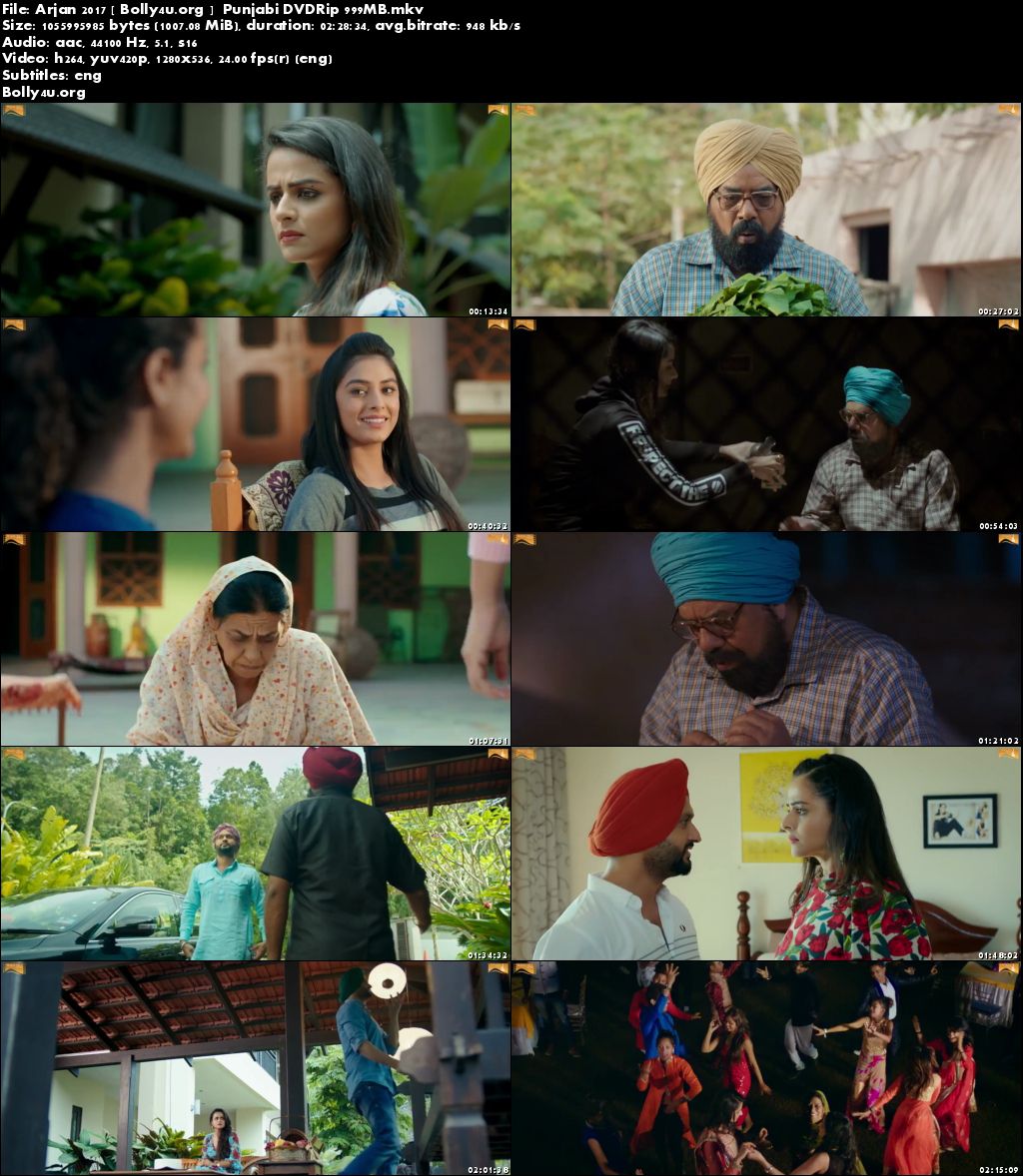 Arjan 2017 DVDRip 400MB Punjabi Movie 480p Download