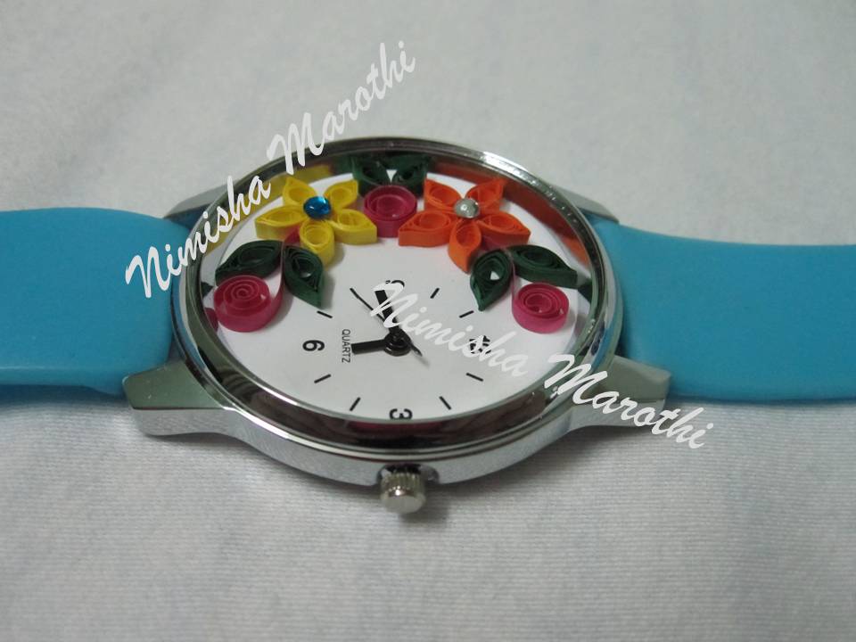 Nimisha's Creations Quilled Wrist watch