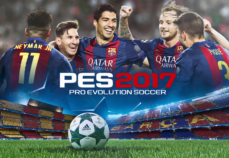 تحميل لعبة بيس 2017 PES للكمبيوتر من ميديا فاير مضغوطة