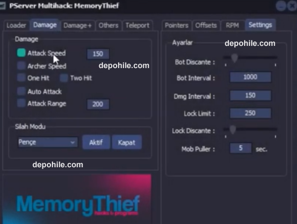 LordMt2 PVP Farmbot, Damage, Teleport Multi Hile İndir