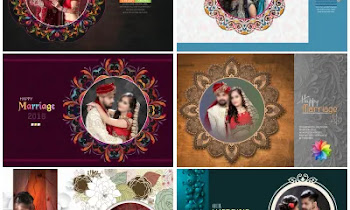 Embossing Photo Album Cover Design PSD DM