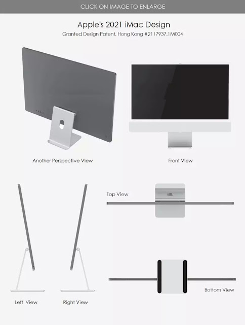 Apple Patents 2021 Redesigned iMac and Keyboard +.