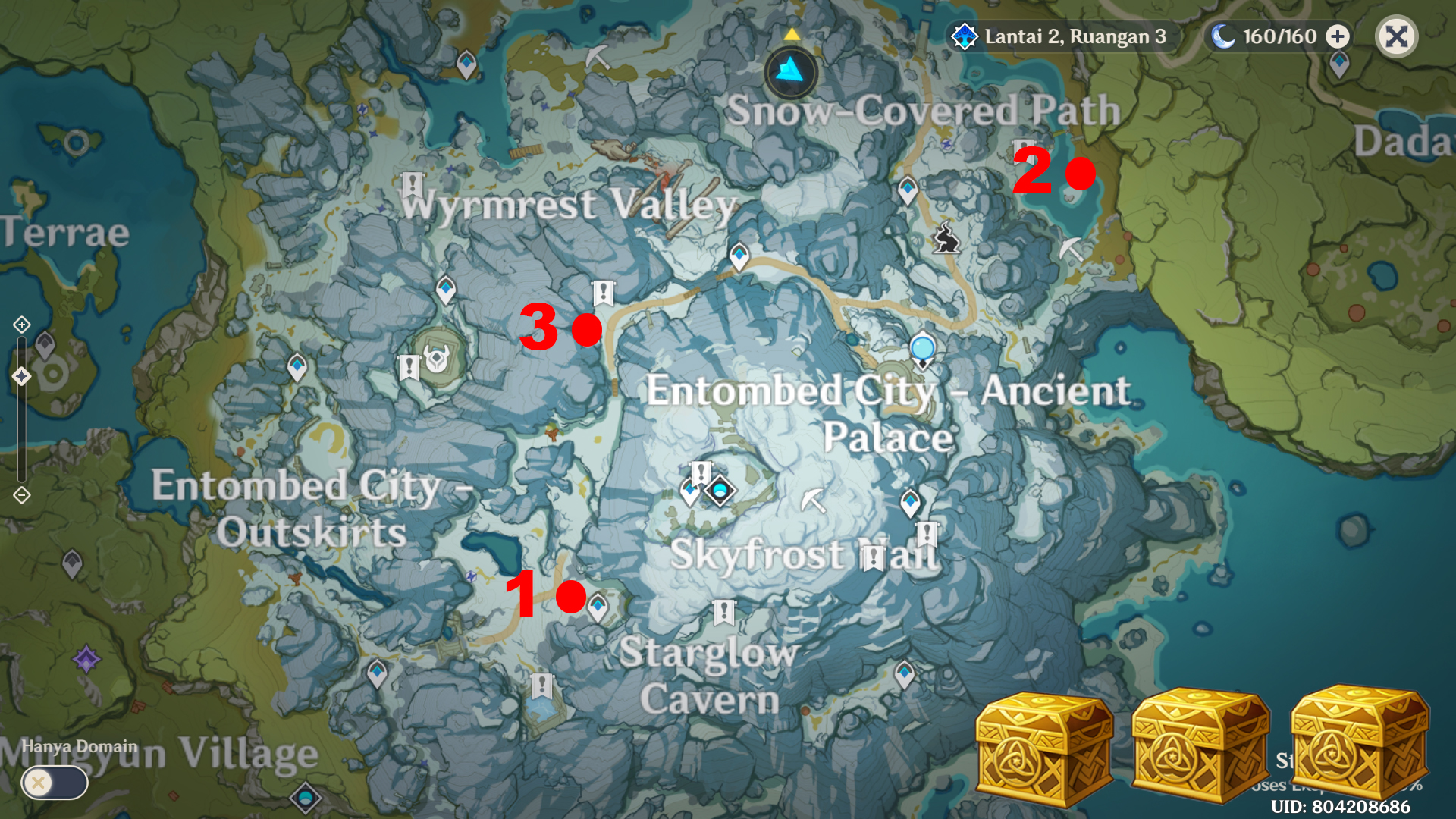 Cara Mebuka Ruangan Rahasia DI Dragonspine Genshin Impact dan Lokasi