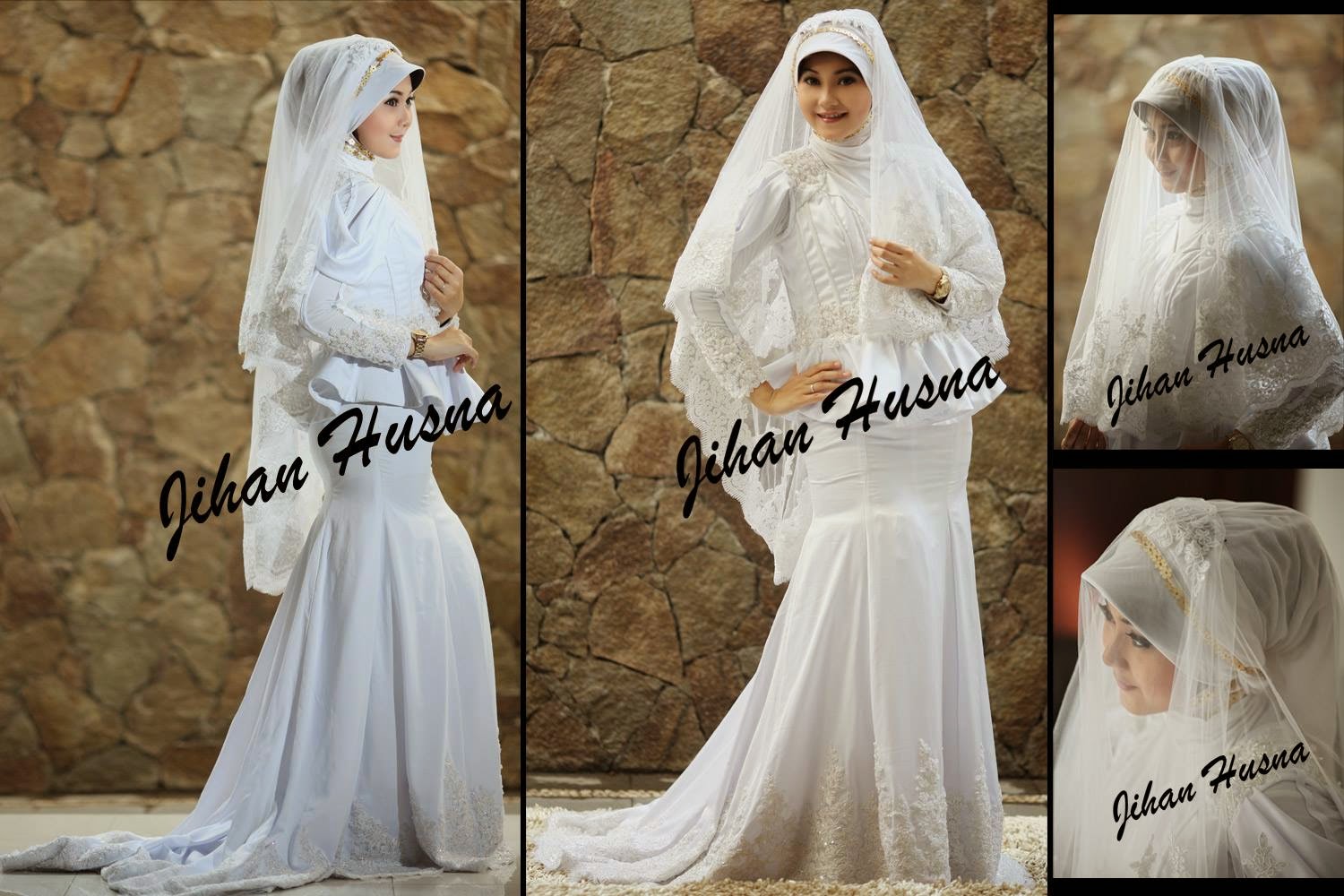 baju pengantin sederhana muslimah 
