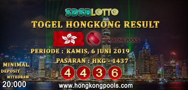KELUARAN TOGEL HONGKONG 6 JUNI 2019