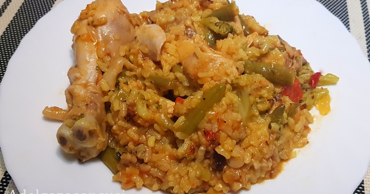 Recetas Light Adelgazaconsusi Paella de pollo con salteado de