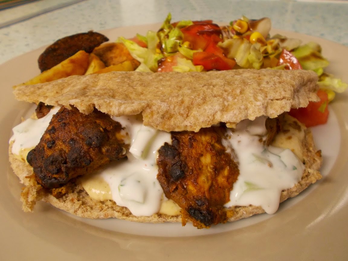 Jenny Eatwell's Rhubarb & Ginger Kashmiri Spiced Chicken Pittas