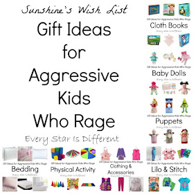 Gift ideas for aggressive kids who rage.