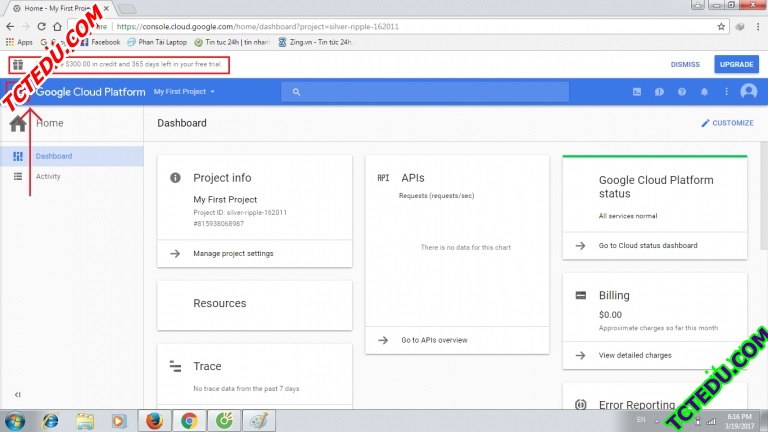 dang ky Google VPS mien phi 1 nam 300$ 06