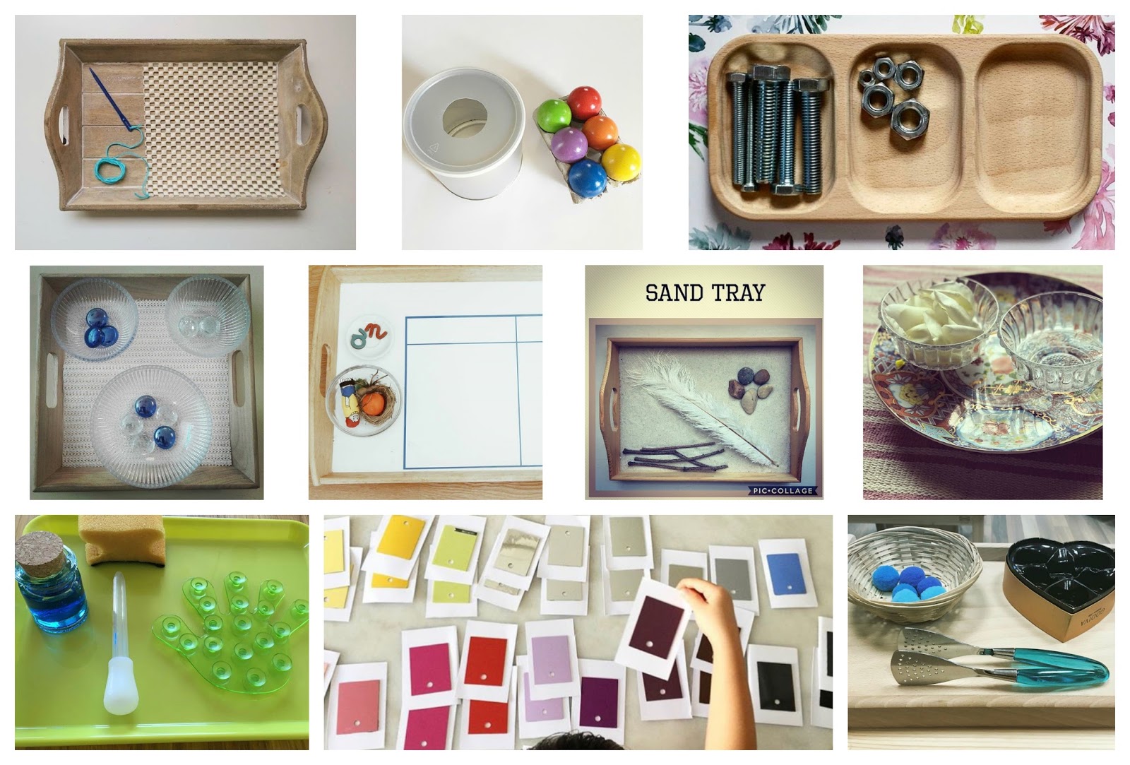 10 Montessori Inspired Trays from Instagram