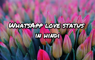 WhatsApp love status in hindi   