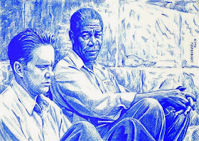 11-The-Shawshank-Redemption-Nestor-Canavarro-Celebrity-Portraits-Animated-Drawings-www-designstack-co