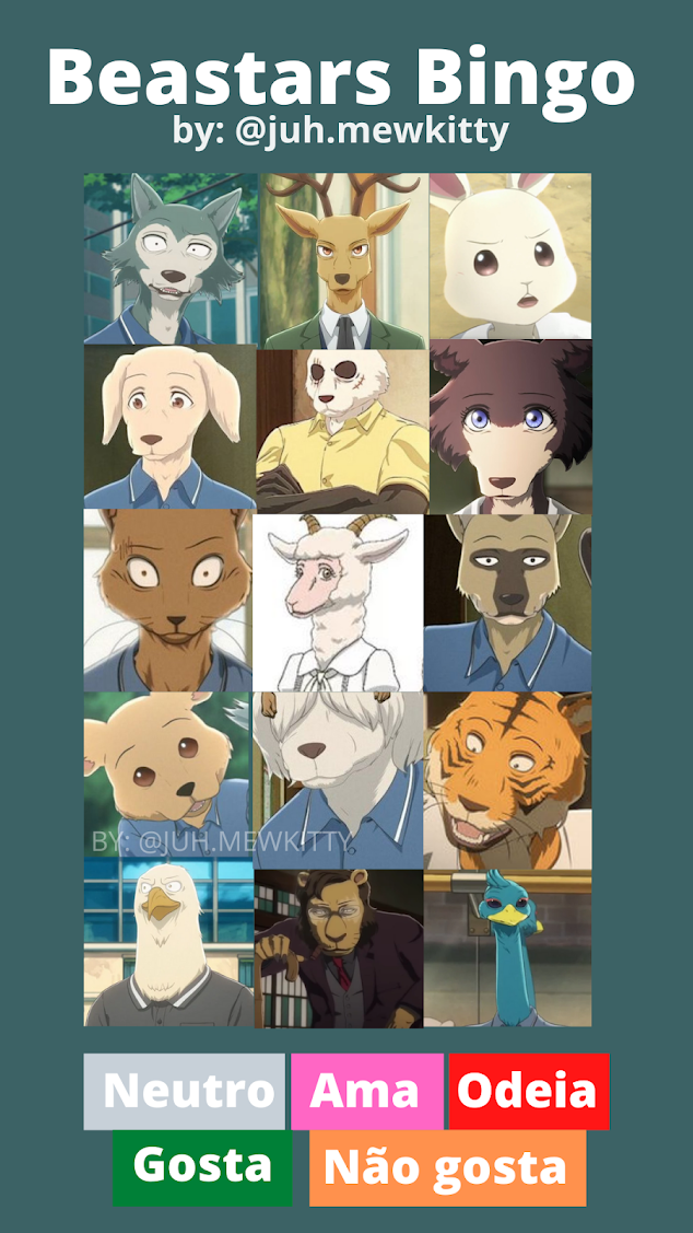 Stories Instagram: Templates Bingo de Animes