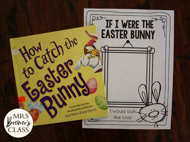 How to Catch the Easter Bunny book study activities unit with Common Core companion activities and a craftivity for Kindergarten and First Grade