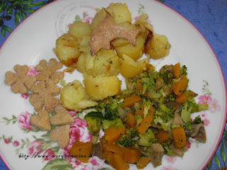 patate arrosto con verdure d'autunno