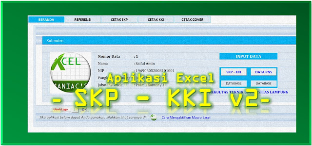 Aplikasi Excel Skp Kki Versi 3 Excelmaniacs