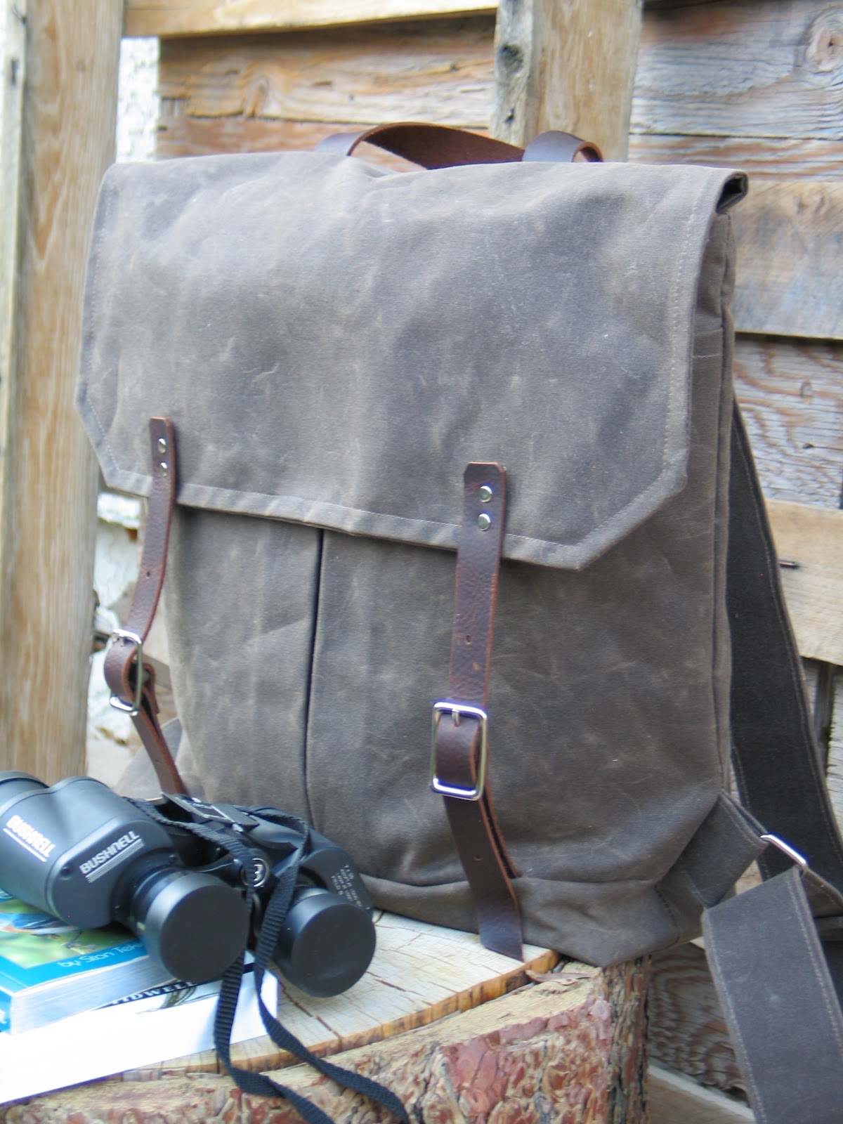 Once upon a bag... Waxed canvas backpack the Trekker