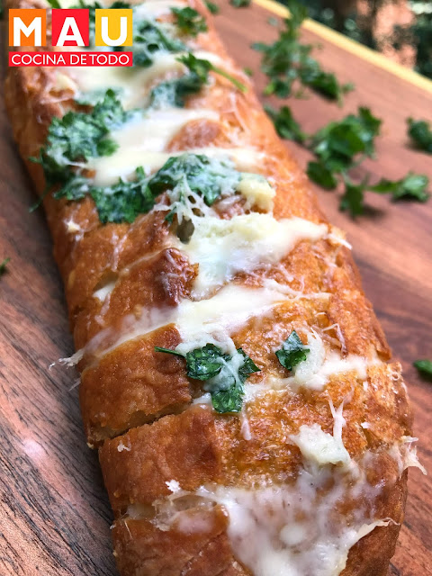 mau cocina de todo pan con ajo y queso receta facil 