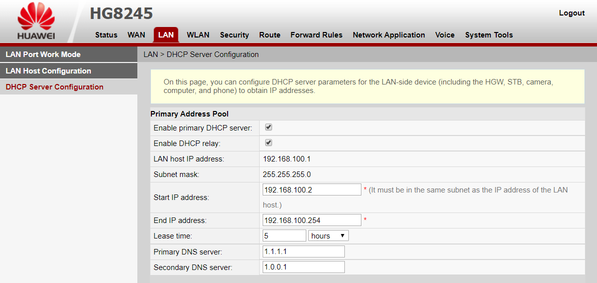 Cara Setting DNS di Router MyRepublic Huawei HG8245 LinuxSec