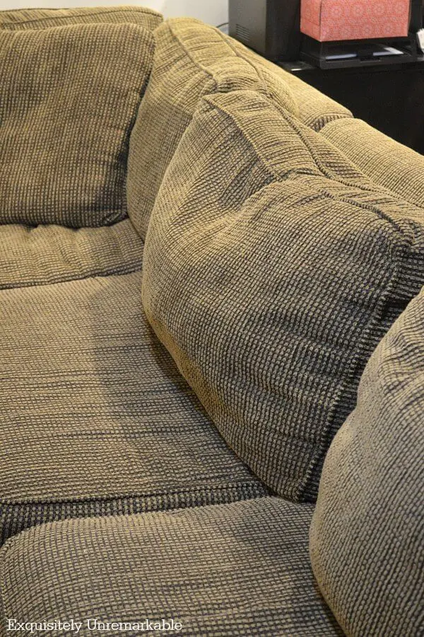 Dirty Matted Sofa Cushions