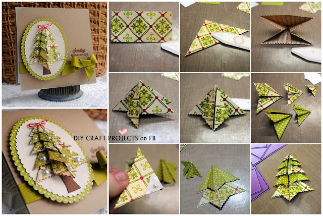 Origami Christmas Tree Card