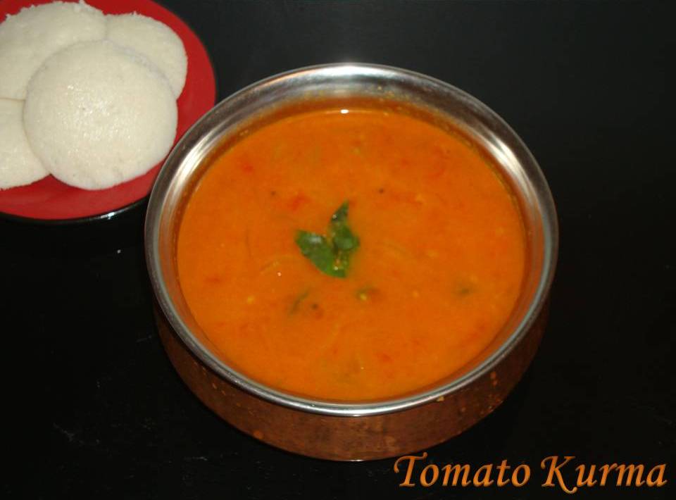 Poornima's Cook Book Tomato Kurma / Gravy / Side Dish For Idli / Dosa