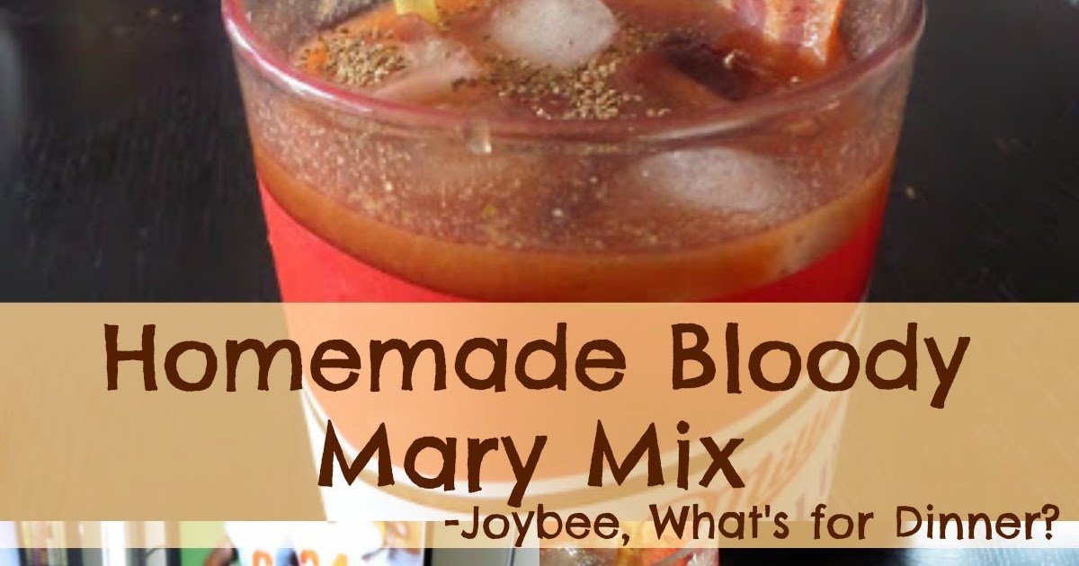 Homemade Bloody Mary Mix Recipe