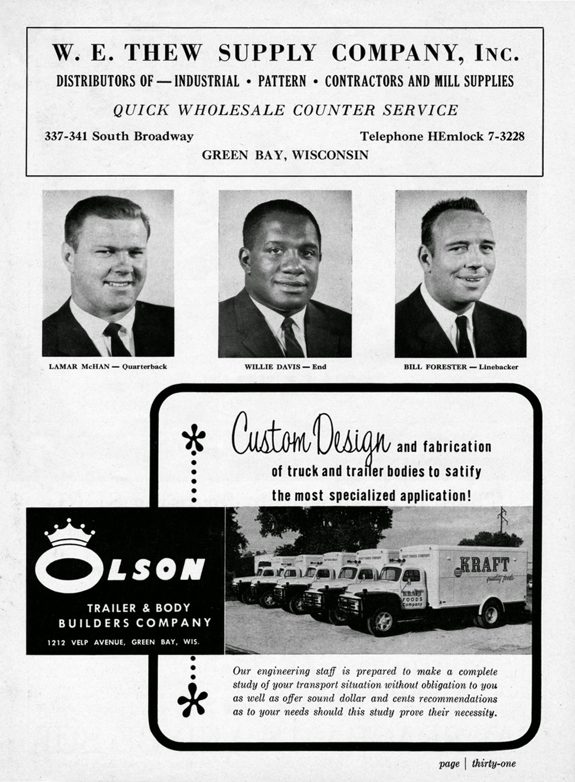 PACKERVILLE, U.S.A. Packers vs. Bears 1960