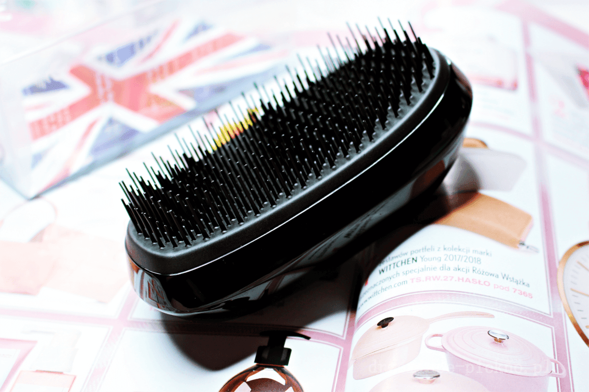 Tangle Teezer Salon Elite Detangling Hair Brush Wet and Dry - Black Szczotka do Włosów