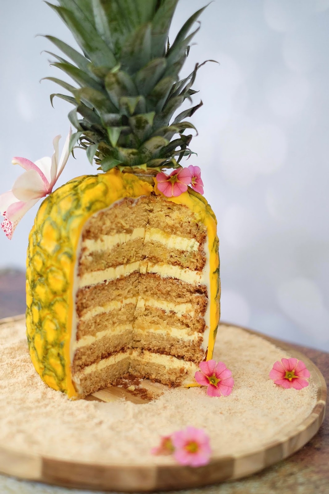 3D Ananas Torte mit Ananas und Kokos | Marion&amp;#39;s Kaffeeklatsch