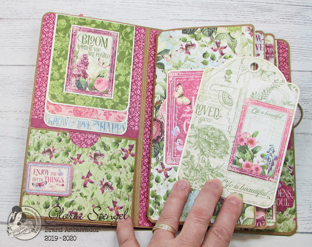 Scraps of Life: Graphic 45 Traveler's Notebook with the Bloom Collection