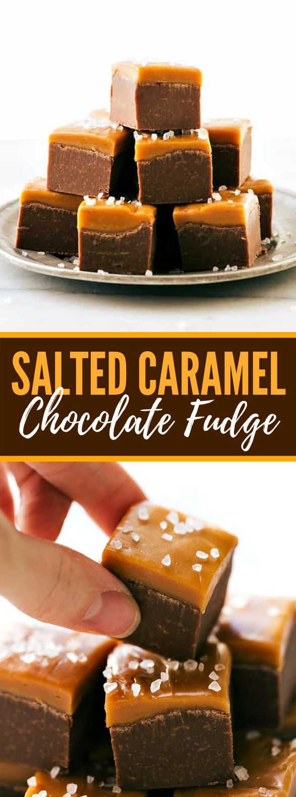 CHOCOLATE CARAMEL FUDGE #desserts #candy