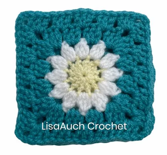daisy crochet granny square pattern free