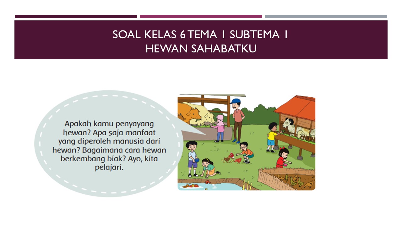 Soal Kelas 6 Tema 1 Subtema 3 Ayo Selamatkan Hewan Dan Tumbuhan Edisi Revisi 2018 Supertema