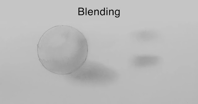 drawing of sphere with blending shading