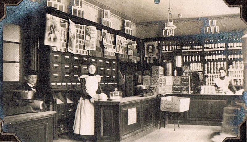 Vintage photos inside the Shops and Stores in Early 20th century