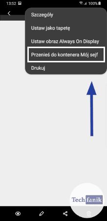 Przenoszenie plików do kontenera Mój Sejf