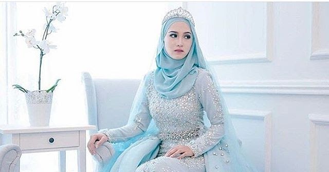kebaya pengantin muslimah elegan 