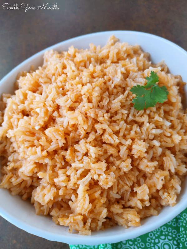 Mexican Restaurant-Style Rice! A simple recipe with just a few ingredients just like the rice at our favorite Mexican restaurant and a perfect side dish to serve at home with your favorite Mexican recipes!