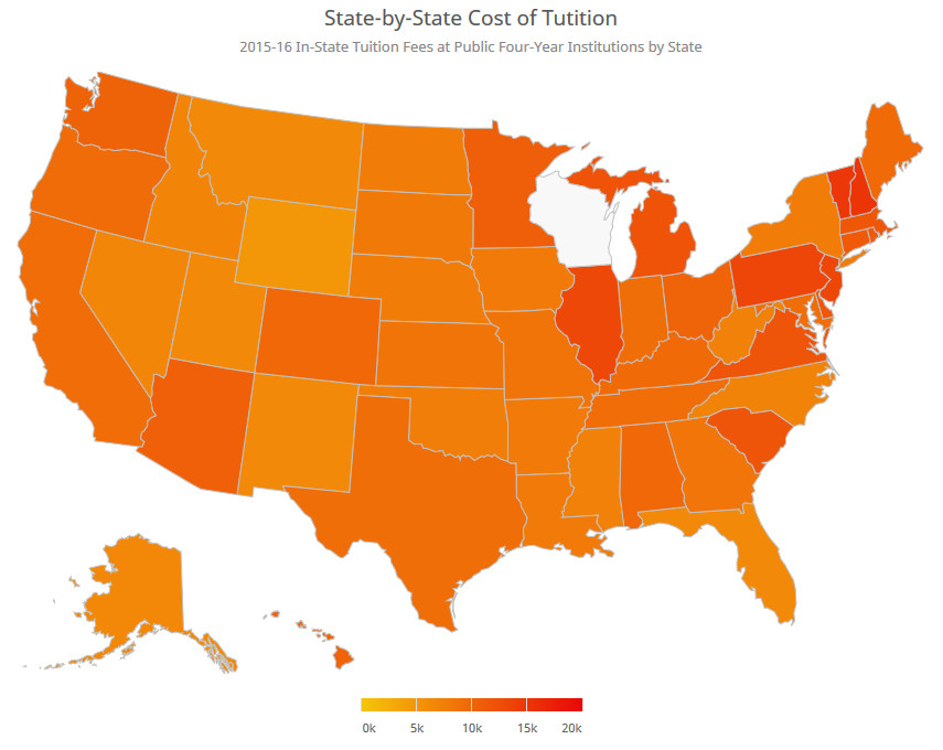 In-State Tuition & Fees at Public Four-Year Insitutions