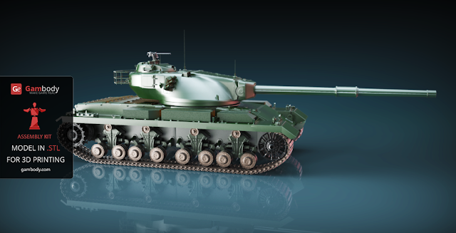 3D print GB12 Conqueror Tank 