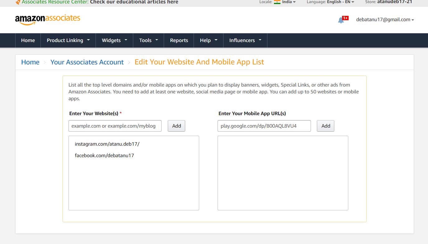 How to create Amazon Influencer Account