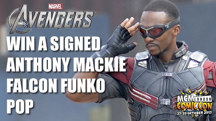 COMPLETED: Signed Falcon from Marvel The Avengers (Anthony Mackie) funko pop Giveaway