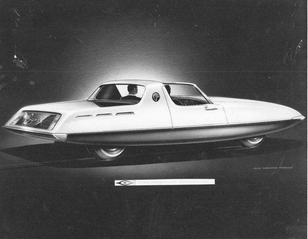 Historical Photos of the Bizarre TwoWheeled, SelfBalancing 1967 GyroX Vehicle Vintage Everyday