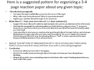 how to write a reaction paper to a documentary response paper assignment