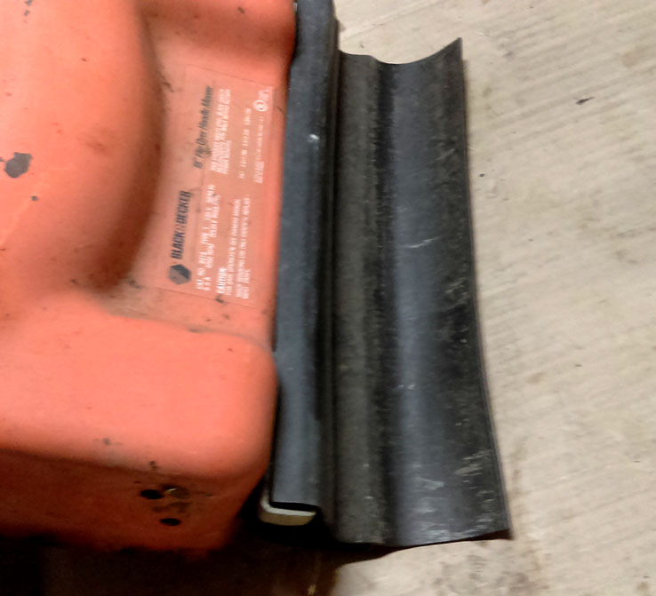 Garage Door Floor Seal Hole Repair