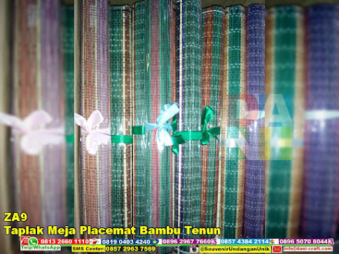 jual Taplak Meja Placemat Bambu Tenun