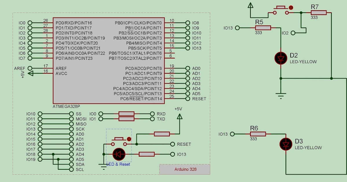 Programa básico realizado en simulador de Arduino.