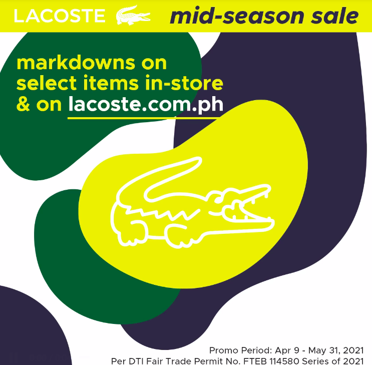Manila Shopper Lacoste MidSeason SALE